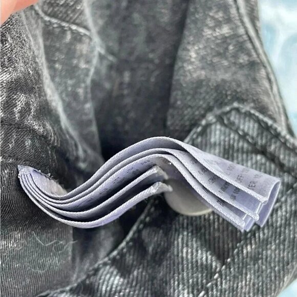 Carhartt Work In Progress acid Black Bib Double Knee Overalls large - Picture 15 of 15